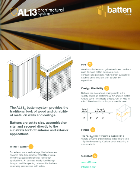 AL13 Batten System