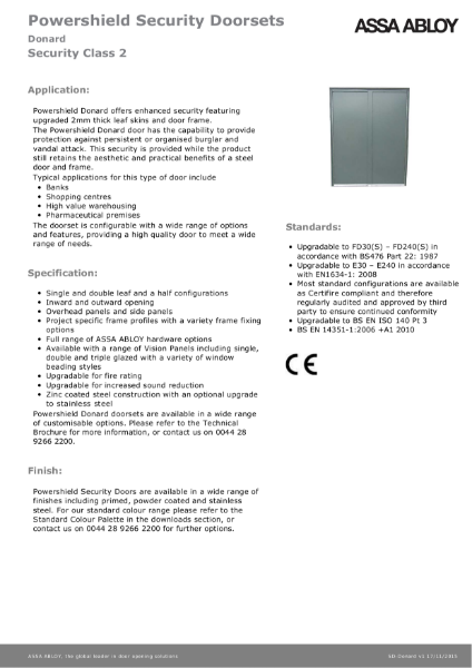 Class 2 - Powershield Security Doorsets