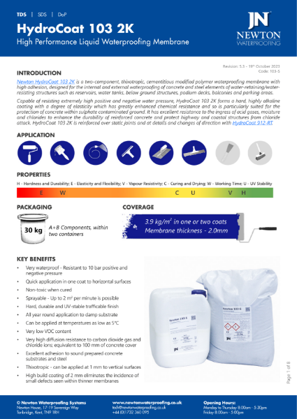 HydroCoat 103 2K - TDS