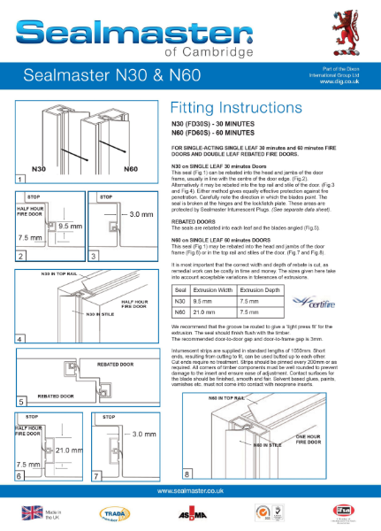 Sealmaster N30 & N60 Technical Data Sheet