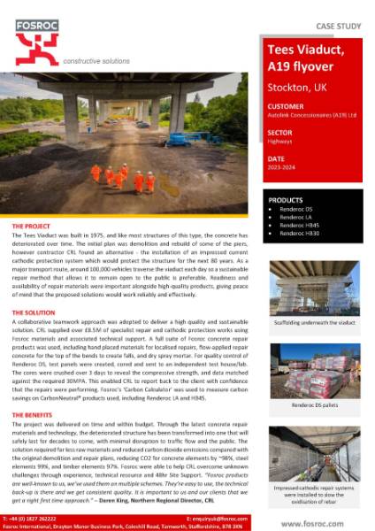 Tees Viaduct, A19 flyover Case Study