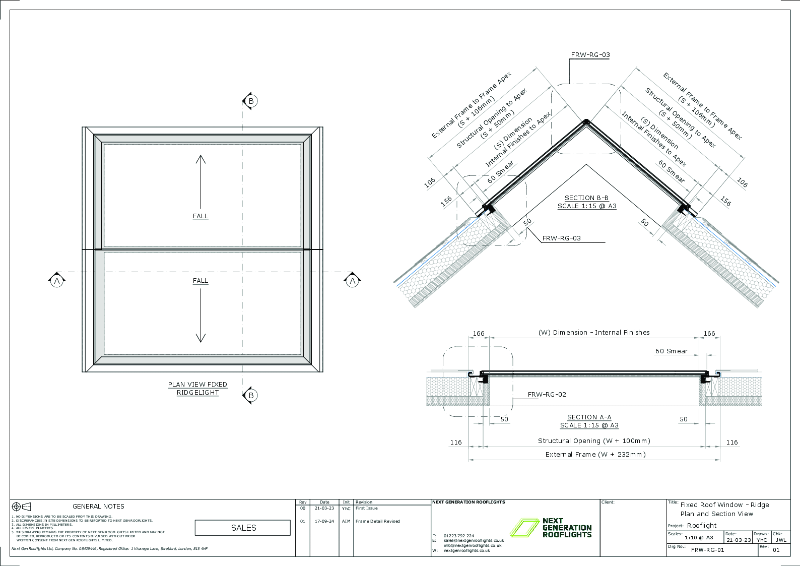 Fixed Ridge Roof Window