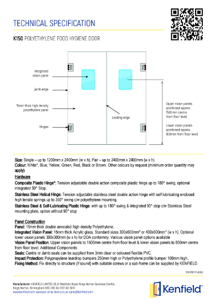 K150 Technical Specification