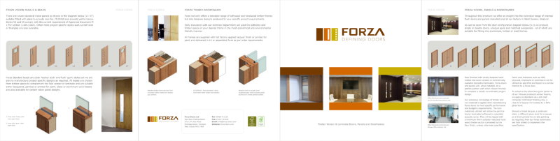 Forza Defining Doors: Timber Veneer & Laminate Doors, Panels and Doorframes