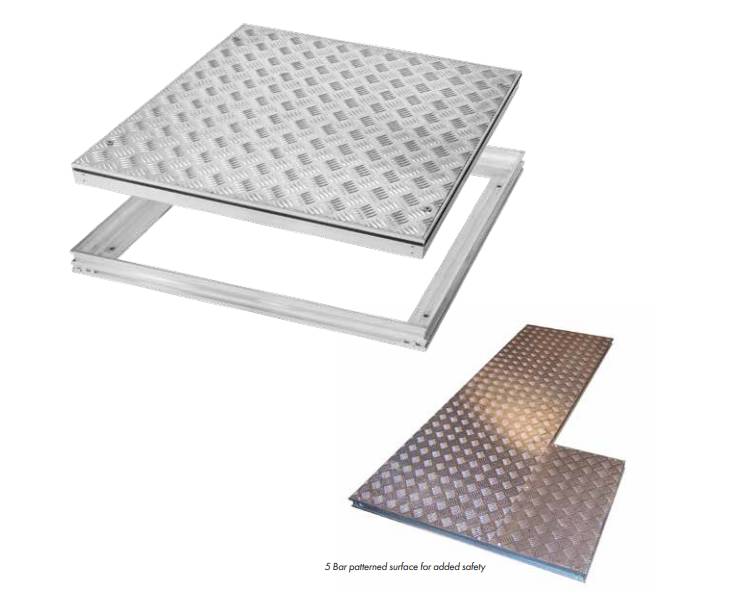 5 Bar Series tread plates (Aluminium) Duct