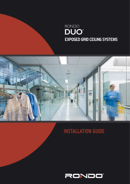 Installation Guide - Rondo DUO Exposed Grid Ceiling Systems