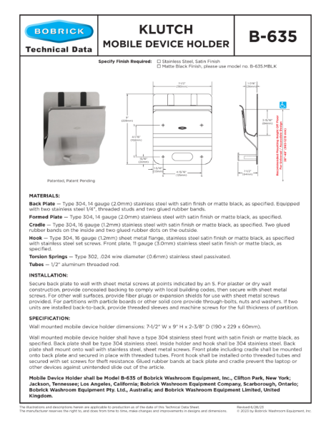 KLUTCH Mobile Device Holder - B-635