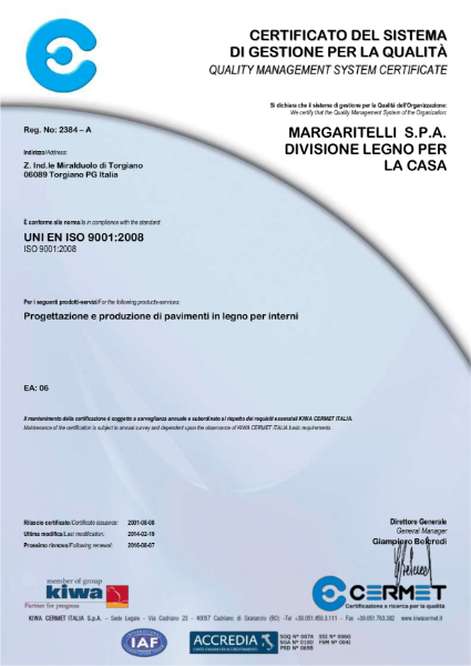 ISO 9001:2008 Certificate