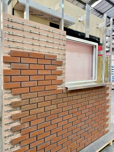 SLIPFAST® mechanically fixed clay brick slip system