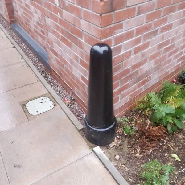 Globe Works, Birmingham, ASF Corner Protection Bollard