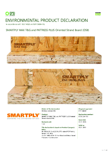 SMARTPLY PATTRESS PLUS EPD