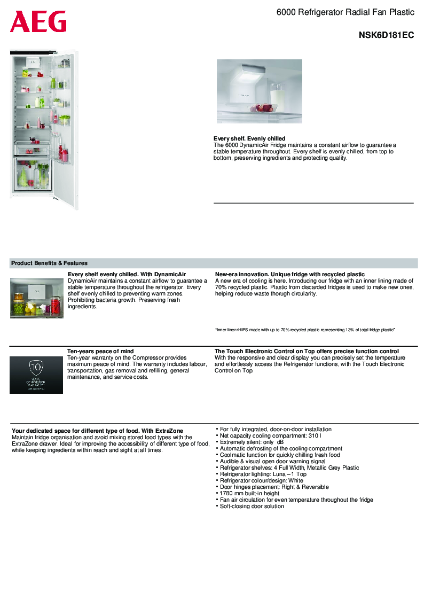 Data Sheet NSK6D181EC