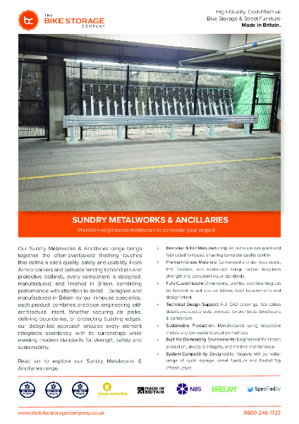 Sundry Metalworks Mini Brochure