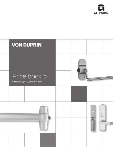 Allegion Von Duprin Exit Devices