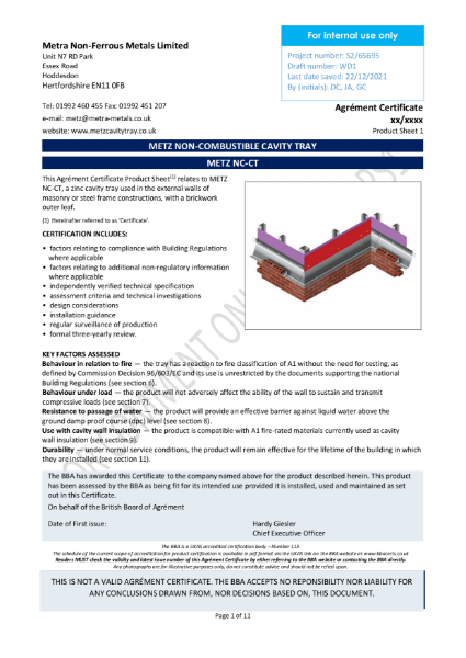 BBA Draft Certificate