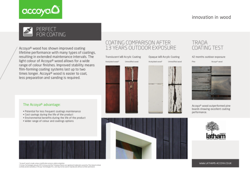 Accoya - Benefits of using Accoya