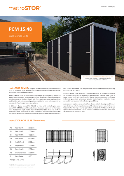 PCM 15.48 Data Sheets