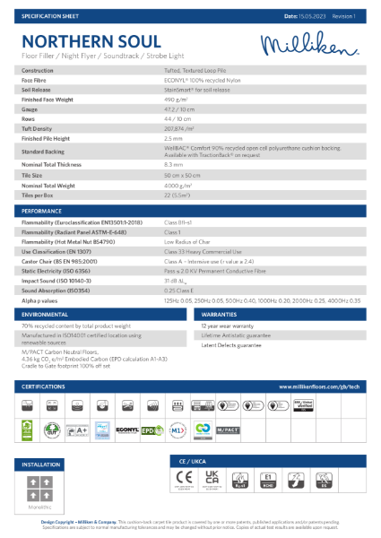 Northern Soul - Technical Data Sheet