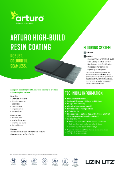 Arturo High-Build Resin Coating