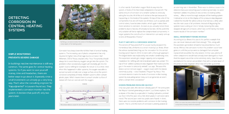 Detecting Corrosion in Central Heating Systems