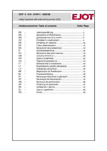 DoP ETA-01-0011 Liebig Superplus