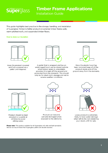 Installation Guide - Timber Frame Applications