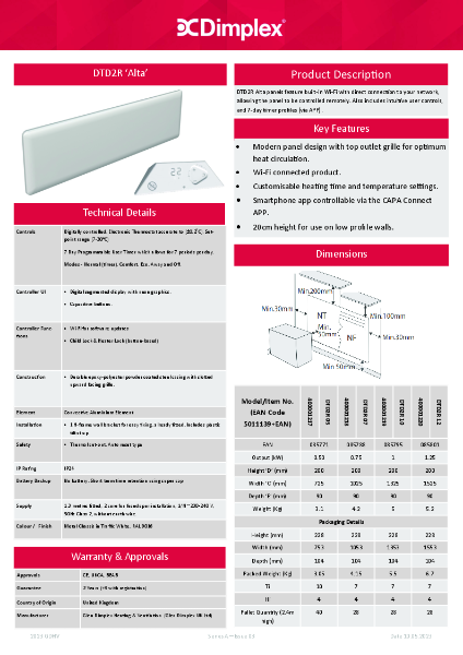DTDR Alta Spec Sheet - Issue 3