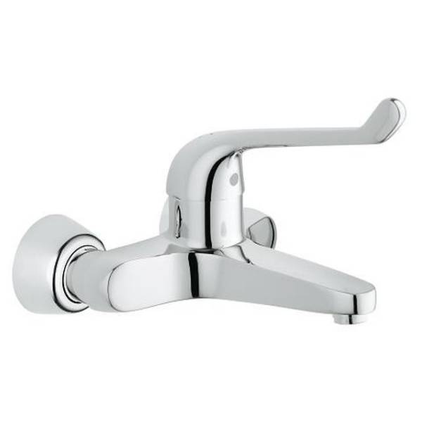 Euroeco Single Sequential Single-Lever Basin Mixer 1/2" Wall Fixed.