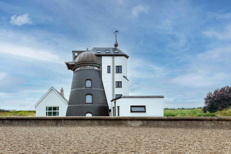 Unique refurb with slates gives UK windmill ultimate coastal weather protection