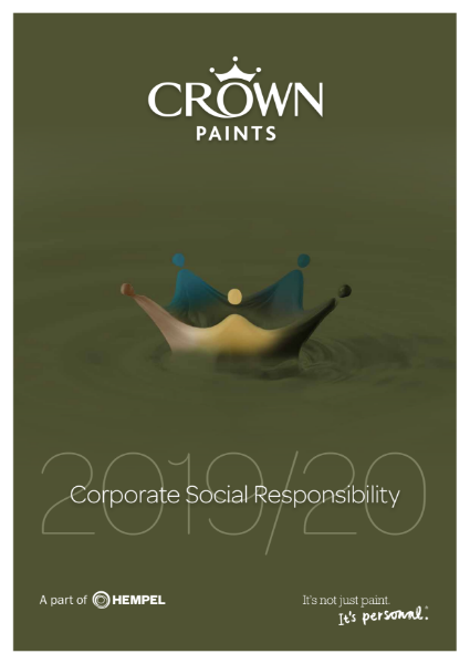 Crown Paints Corporate Social and Sustainability brochure
