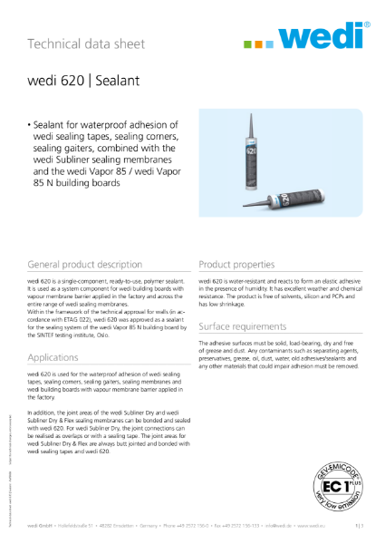 wedi 620 Vapor Sealant TD