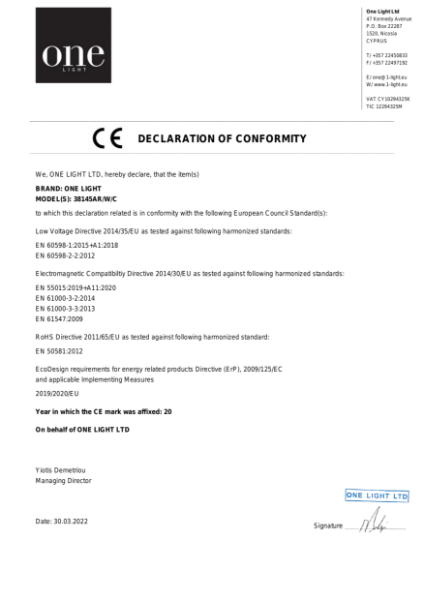 DBI Certification - CE Marking (EAD 350141-00-1106)