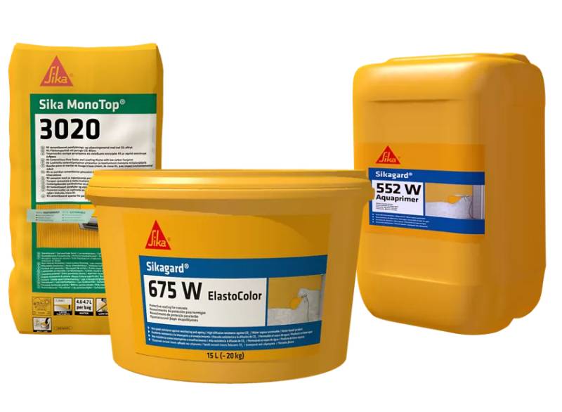 Sika A2 Reaction to Fire Classification Anti-Carbonation System - Protective Coating System for Concrete