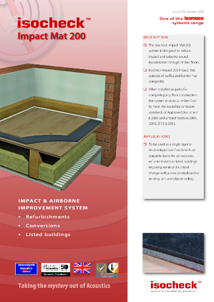 Isocheck Impact Mat 200 - Data Sheet v2.19