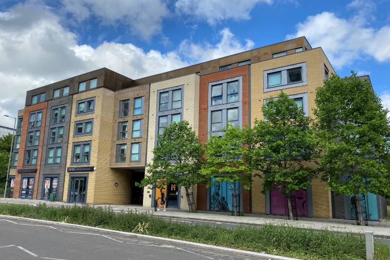 Parapet capping tops out student accommodation