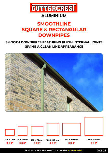 GUTTERCREST Smoothline Square - DS