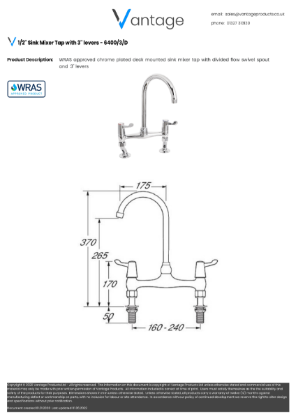 Product Data Sheet - 6400/3/D