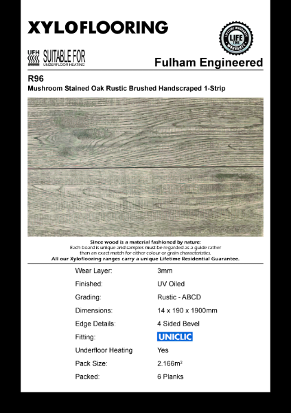 Xylo Flooring - R96 Data Sheet