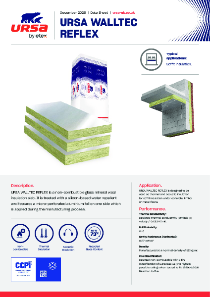 URSA WALLTEC REFLEX - Datasheet