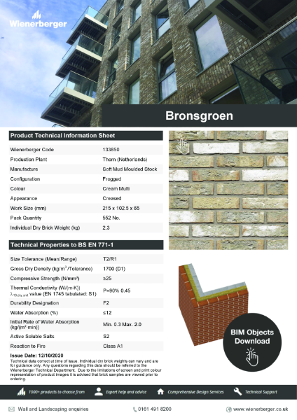 Bronsgroen Data Sheet