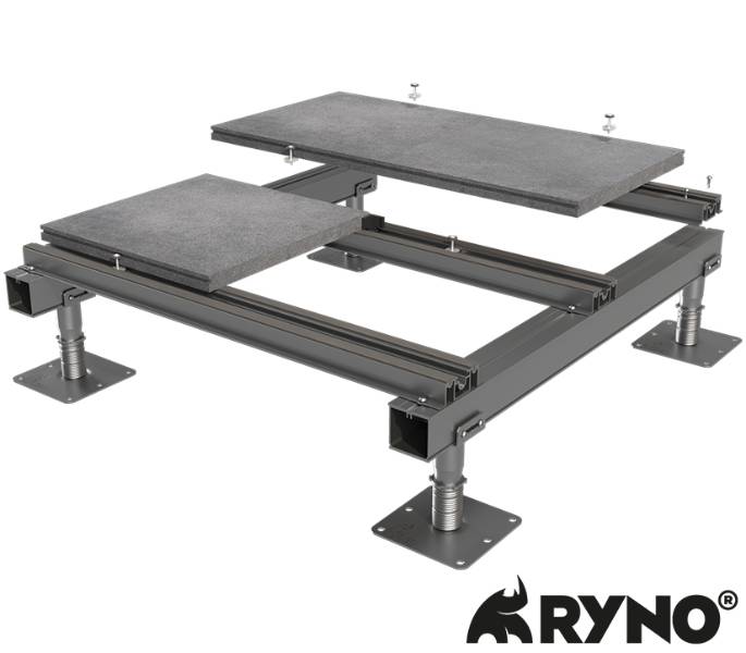 TerraSmart® Rail Paving System with Hidden Wind Uplift Restraint - Non-combustible