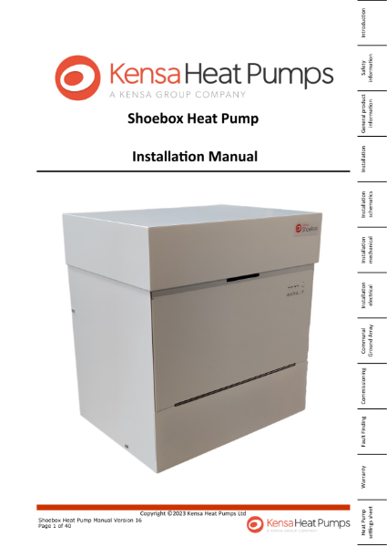 Shoebox Heat Pump Installation Manual