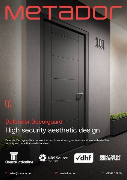 Defender Decorguard Datasheet-Decorative Groove Steel Doorset