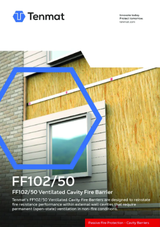 FF102/50 - Ventilated Cavity Fire Barrier - Datasheet