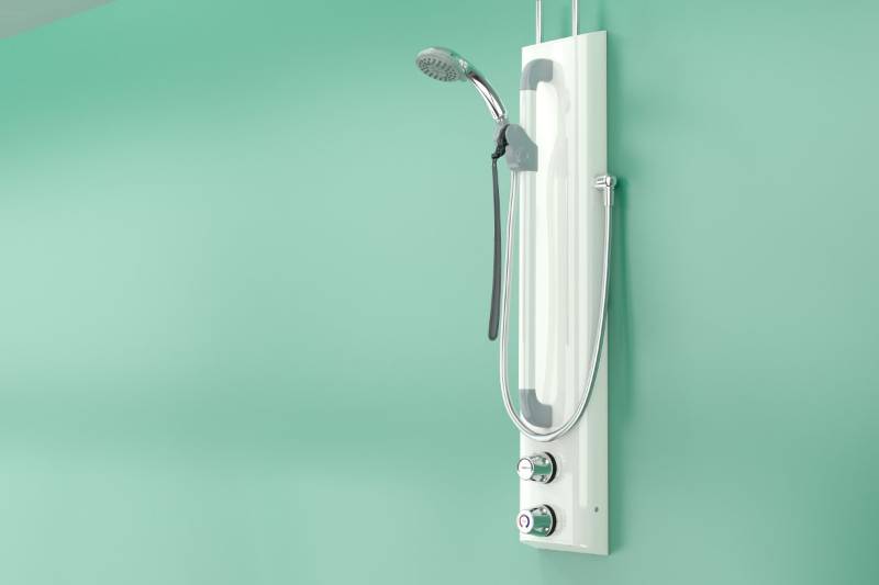 Single Mode Thermostatic Panel Shower With Dual Controls, Riser, Hose and Three Function Handset (excl. ILTDU) -  