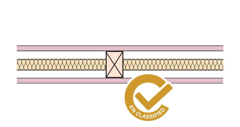 Siniat Non-loadbearing Timber Stud Partition - TS63x38-12F-25G 