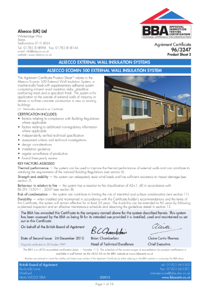 AG963247_3 ALSECCO ECOMIN 300 EXTERNAL WALL INSULATION SYSTEM