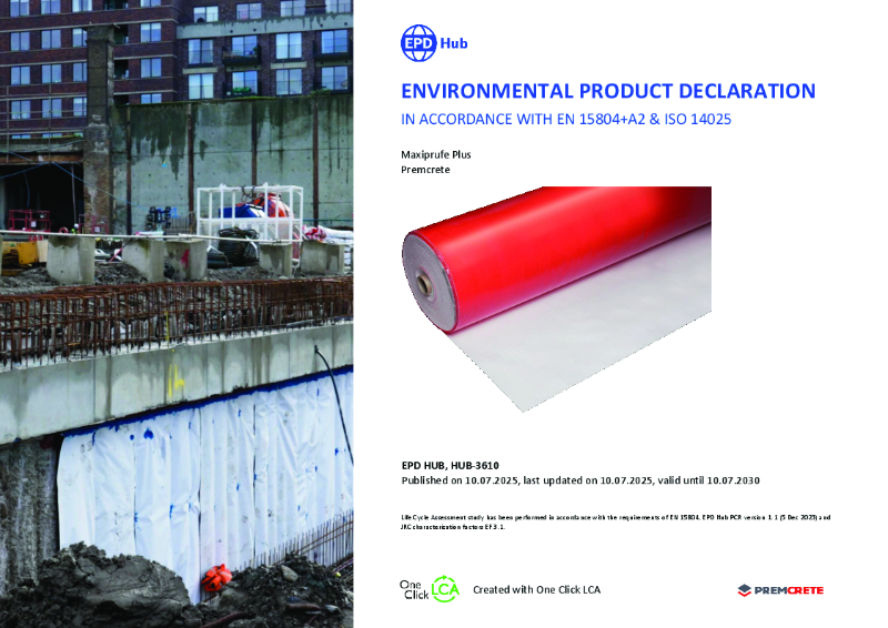 Maxiprufe Plus Environmental Product Declaration (EPD)