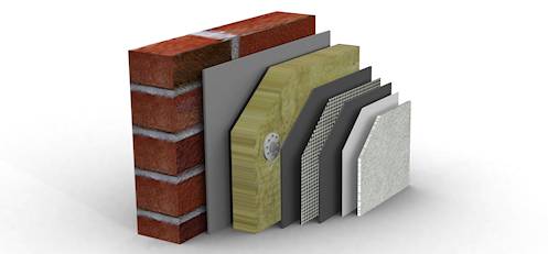 Permarock Mineral Fibre EWI System with Brick Slip Finish - Class A External Wall Insulation System