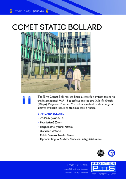 IWA 14 Terra Comet Bollard - 3.5t at 30mph